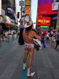 Naked Cowboy at Times Square